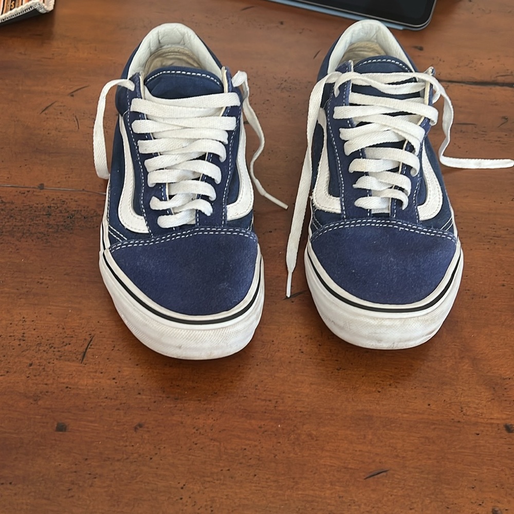 Navy Blue Size 9.5 Women’s Vans - Picture 3 of 6